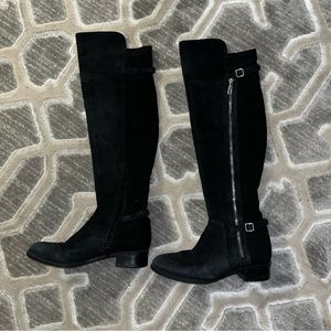 Black over the knee boots